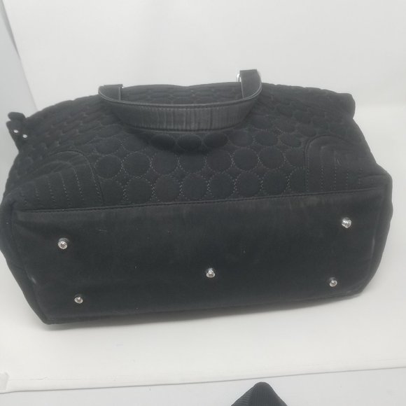 Vera Bradley Ultimate Baby Quilted Performance Twill Black Diaper Bag Change Pad - Picture 7 of 11